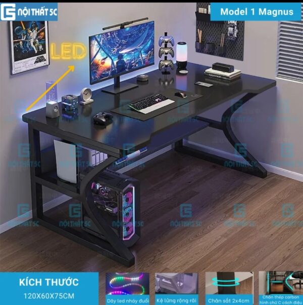 BÀN LÀM VIỆC, GAMING CAO CẤP NỘI THẤT 5C