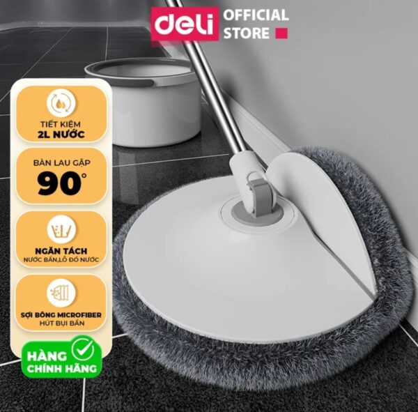 BỘ CÂY LAU NHÀ TÁCH NƯỚC BẨN DELI CHÍNH HÃNG