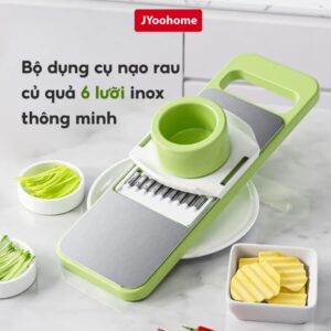 BỘ DỤNG CỤ NẠO RAU CỦ QUẢ 6 LƯỠI INOX