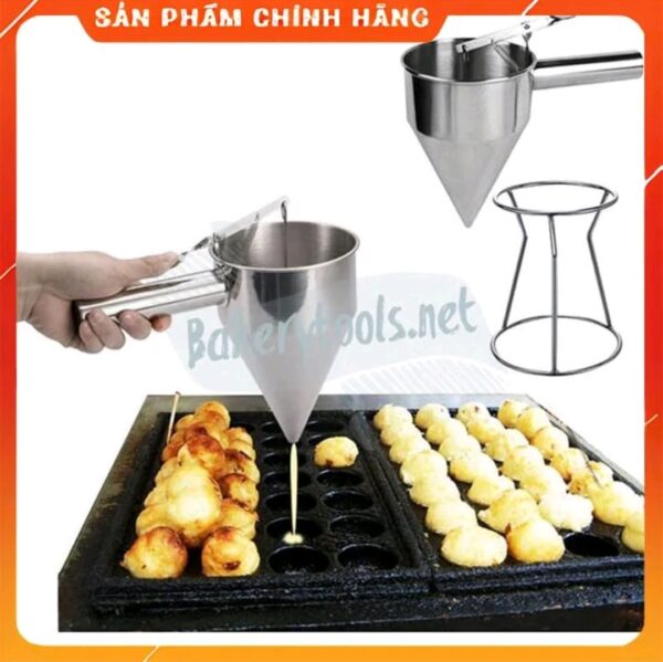 PHỄU INOX RÓT BỘT-SỐT CAO CẤP LÀM BÁNH